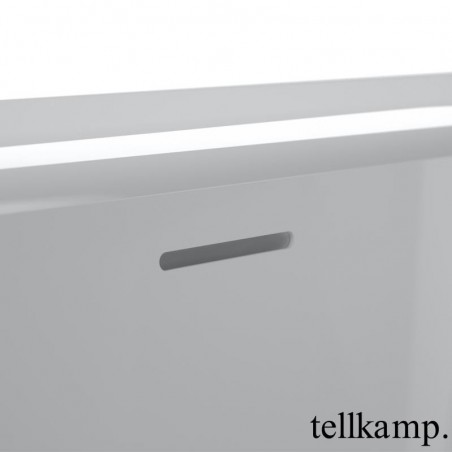 Tellkamp Pura Fix wanna prostokątna biała połysk, z glazurą